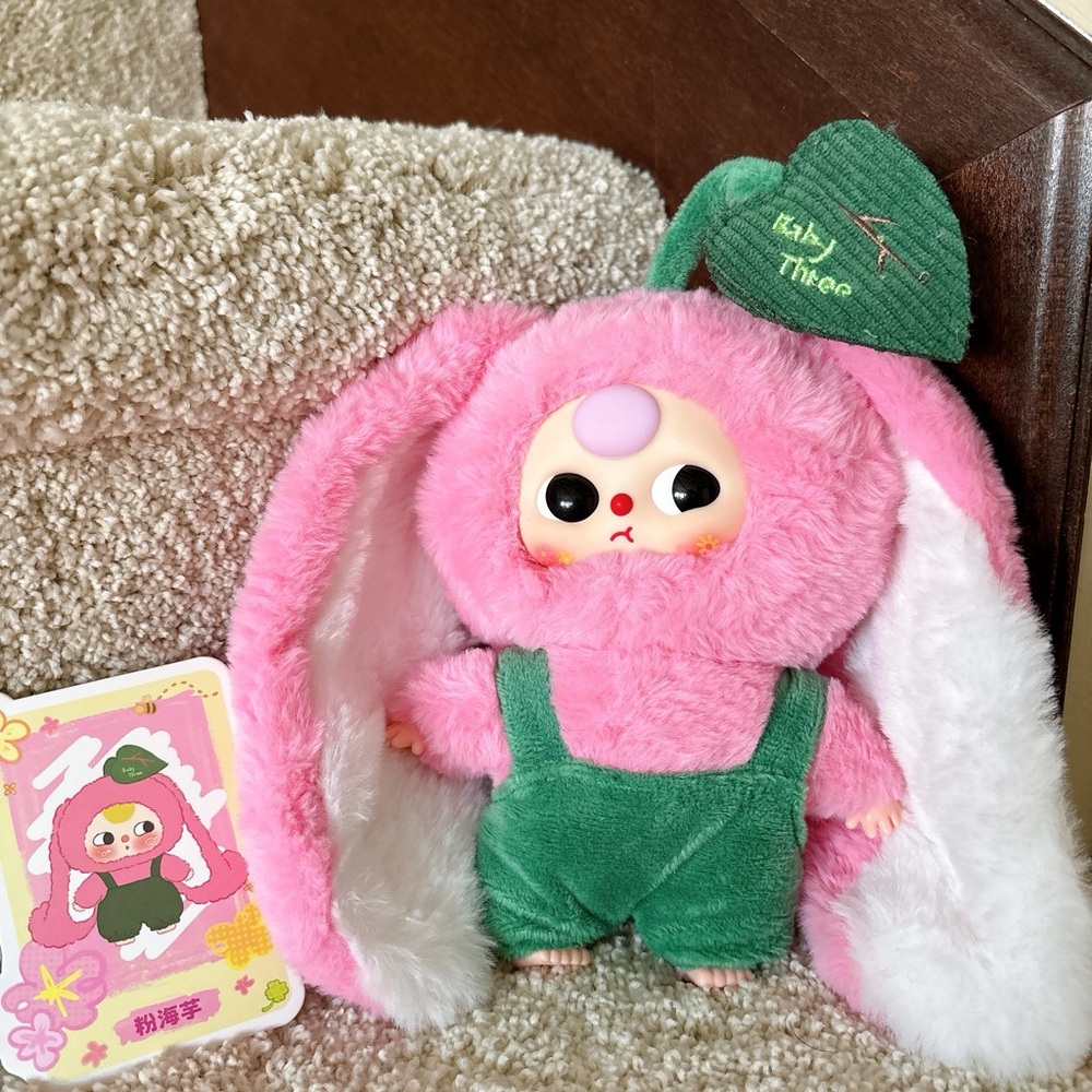 Baby three Adorable pink bunny Plush Toy